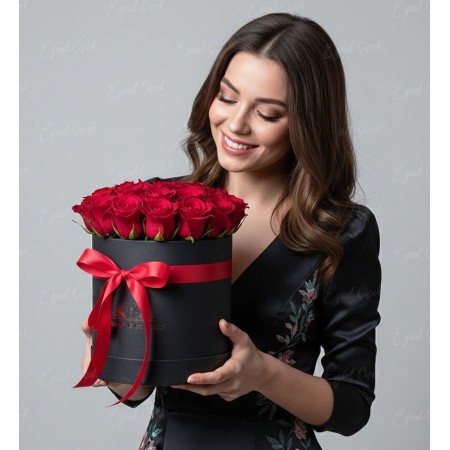 Kutuda 19 Kırmızı Gül